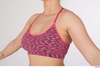Mia Brown breast chest pink bra sports 0002.jpg
